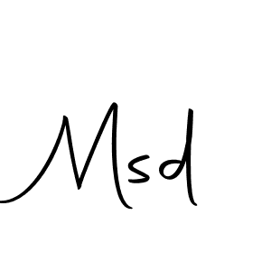 You should practise on your own different ways (Autography-DOLnW) to write your name (Msd) in signature. don't let someone else do it for you. Msd signature style 10 images and pictures png