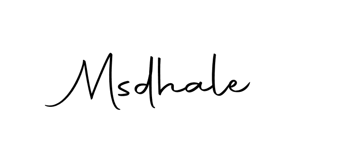 Design your own signature with our free online signature maker. With this signature software, you can create a handwritten (Autography-DOLnW) signature for name Msdhale. Msdhale signature style 10 images and pictures png