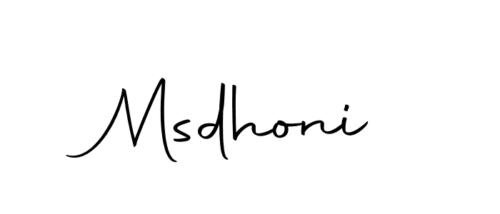 Create a beautiful signature design for name Msdhoni. With this signature (Autography-DOLnW) fonts, you can make a handwritten signature for free. Msdhoni signature style 10 images and pictures png