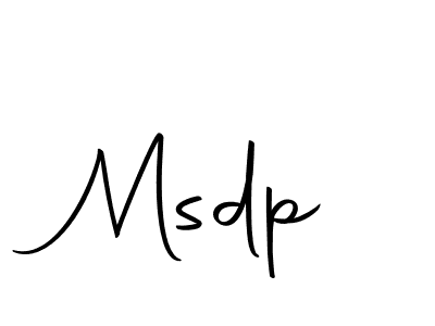 How to make Msdp signature? Autography-DOLnW is a professional autograph style. Create handwritten signature for Msdp name. Msdp signature style 10 images and pictures png