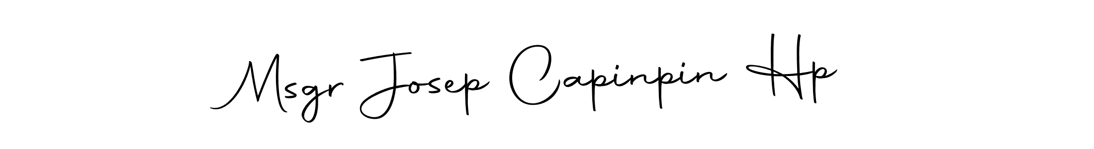 This is the best signature style for the Msgr Josep Capinpin Hp name. Also you like these signature font (Autography-DOLnW). Mix name signature. Msgr Josep Capinpin Hp signature style 10 images and pictures png