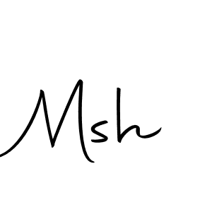 Use a signature maker to create a handwritten signature online. With this signature software, you can design (Autography-DOLnW) your own signature for name Msh. Msh signature style 10 images and pictures png