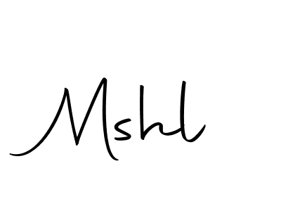 Create a beautiful signature design for name Mshl. With this signature (Autography-DOLnW) fonts, you can make a handwritten signature for free. Mshl signature style 10 images and pictures png