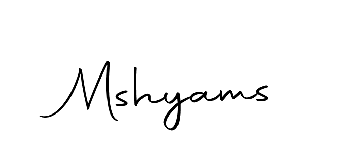 Make a beautiful signature design for name Mshyams. Use this online signature maker to create a handwritten signature for free. Mshyams signature style 10 images and pictures png