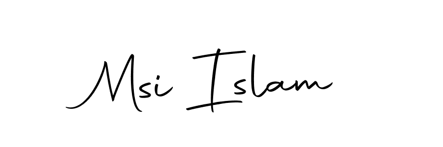 Make a beautiful signature design for name Msi Islam. Use this online signature maker to create a handwritten signature for free. Msi Islam signature style 10 images and pictures png