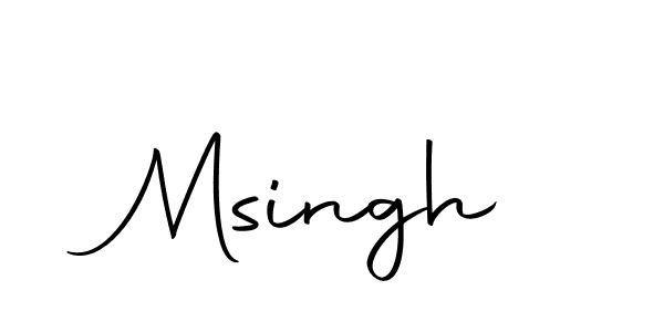 Create a beautiful signature design for name Msingh. With this signature (Autography-DOLnW) fonts, you can make a handwritten signature for free. Msingh signature style 10 images and pictures png