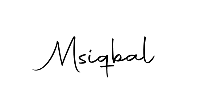 Use a signature maker to create a handwritten signature online. With this signature software, you can design (Autography-DOLnW) your own signature for name Msiqbal. Msiqbal signature style 10 images and pictures png