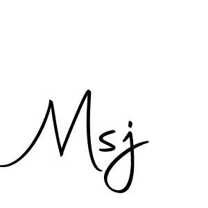 The best way (Autography-DOLnW) to make a short signature is to pick only two or three words in your name. The name Msj include a total of six letters. For converting this name. Msj signature style 10 images and pictures png