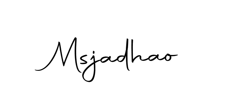 Also we have Msjadhao name is the best signature style. Create professional handwritten signature collection using Autography-DOLnW autograph style. Msjadhao signature style 10 images and pictures png