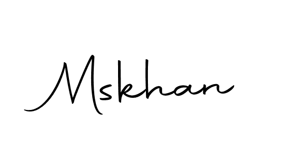 Mskhan stylish signature style. Best Handwritten Sign (Autography-DOLnW) for my name. Handwritten Signature Collection Ideas for my name Mskhan. Mskhan signature style 10 images and pictures png