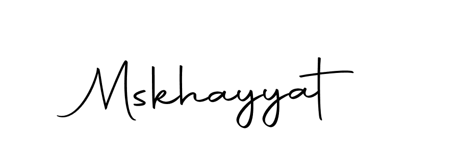 How to make Mskhayyat signature? Autography-DOLnW is a professional autograph style. Create handwritten signature for Mskhayyat name. Mskhayyat signature style 10 images and pictures png