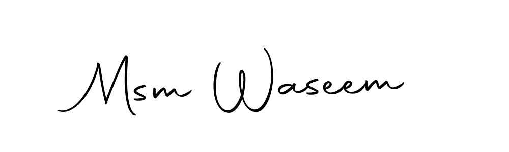 Also we have Msm Waseem name is the best signature style. Create professional handwritten signature collection using Autography-DOLnW autograph style. Msm Waseem signature style 10 images and pictures png