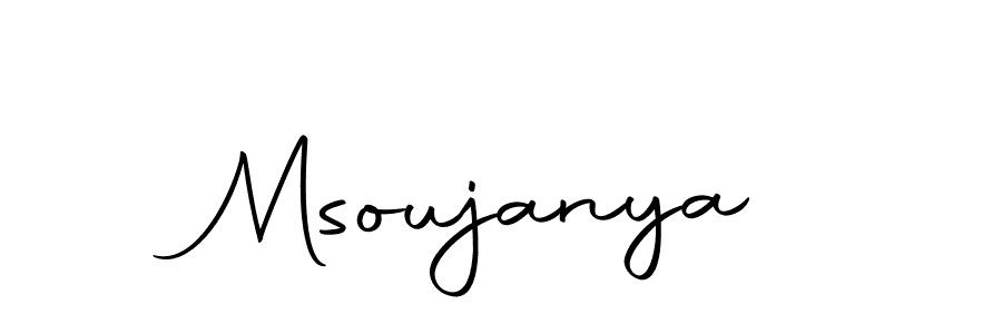 The best way (Autography-DOLnW) to make a short signature is to pick only two or three words in your name. The name Msoujanya include a total of six letters. For converting this name. Msoujanya signature style 10 images and pictures png