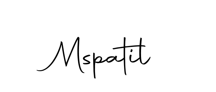 Design your own signature with our free online signature maker. With this signature software, you can create a handwritten (Autography-DOLnW) signature for name Mspatil. Mspatil signature style 10 images and pictures png