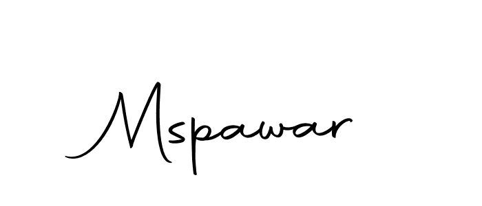 Make a beautiful signature design for name Mspawar. With this signature (Autography-DOLnW) style, you can create a handwritten signature for free. Mspawar signature style 10 images and pictures png