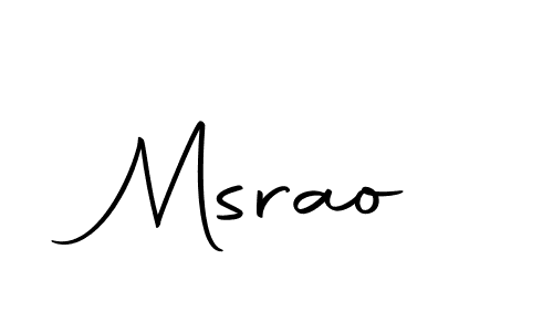 Design your own signature with our free online signature maker. With this signature software, you can create a handwritten (Autography-DOLnW) signature for name Msrao. Msrao signature style 10 images and pictures png