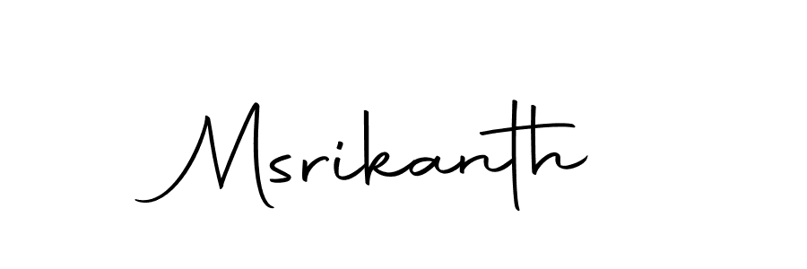How to make Msrikanth name signature. Use Autography-DOLnW style for creating short signs online. This is the latest handwritten sign. Msrikanth signature style 10 images and pictures png