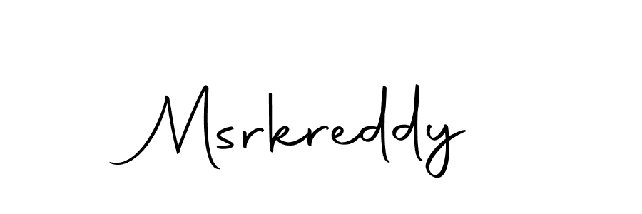 How to make Msrkreddy name signature. Use Autography-DOLnW style for creating short signs online. This is the latest handwritten sign. Msrkreddy signature style 10 images and pictures png