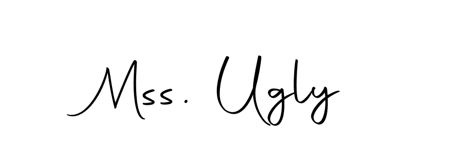 The best way (Autography-DOLnW) to make a short signature is to pick only two or three words in your name. The name Mss. Ugly include a total of six letters. For converting this name. Mss. Ugly signature style 10 images and pictures png