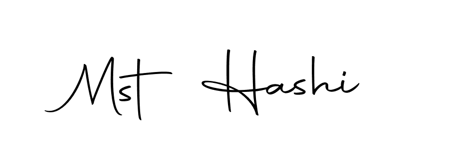 How to make Mst Hashi signature? Autography-DOLnW is a professional autograph style. Create handwritten signature for Mst Hashi name. Mst Hashi signature style 10 images and pictures png