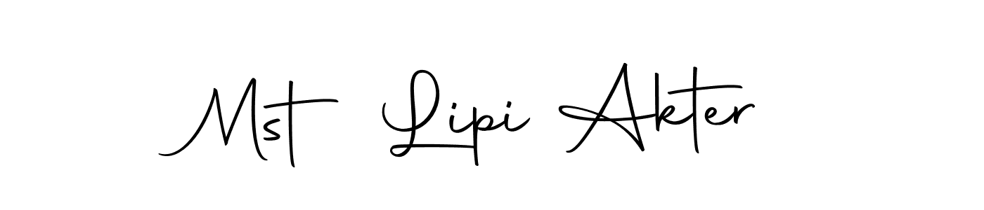 Make a beautiful signature design for name Mst Lipi Akter. Use this online signature maker to create a handwritten signature for free. Mst Lipi Akter signature style 10 images and pictures png
