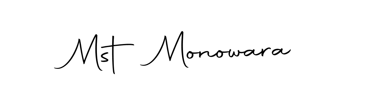 The best way (Autography-DOLnW) to make a short signature is to pick only two or three words in your name. The name Mst Monowara include a total of six letters. For converting this name. Mst Monowara signature style 10 images and pictures png