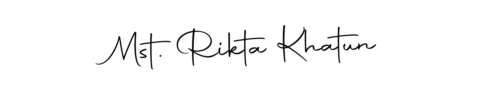 Mst. Rikta Khatun stylish signature style. Best Handwritten Sign (Autography-DOLnW) for my name. Handwritten Signature Collection Ideas for my name Mst. Rikta Khatun. Mst. Rikta Khatun signature style 10 images and pictures png