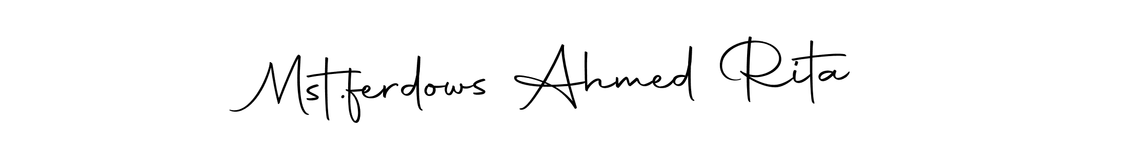 Mst.ferdows Ahmed Rita stylish signature style. Best Handwritten Sign (Autography-DOLnW) for my name. Handwritten Signature Collection Ideas for my name Mst.ferdows Ahmed Rita. Mst.ferdows Ahmed Rita signature style 10 images and pictures png