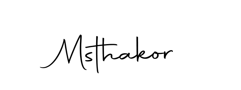 Use a signature maker to create a handwritten signature online. With this signature software, you can design (Autography-DOLnW) your own signature for name Msthakor. Msthakor signature style 10 images and pictures png