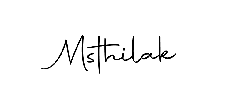 Msthilak stylish signature style. Best Handwritten Sign (Autography-DOLnW) for my name. Handwritten Signature Collection Ideas for my name Msthilak. Msthilak signature style 10 images and pictures png