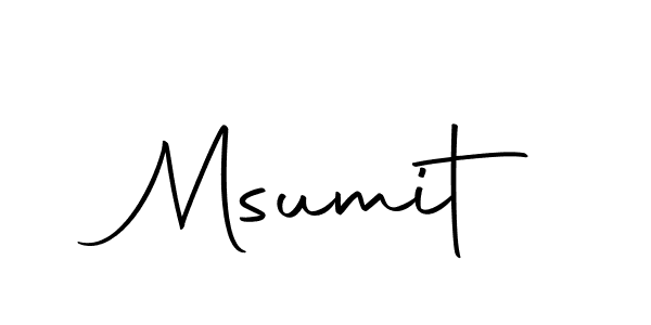 How to make Msumit signature? Autography-DOLnW is a professional autograph style. Create handwritten signature for Msumit name. Msumit signature style 10 images and pictures png