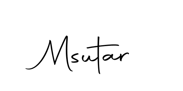 How to make Msutar signature? Autography-DOLnW is a professional autograph style. Create handwritten signature for Msutar name. Msutar signature style 10 images and pictures png