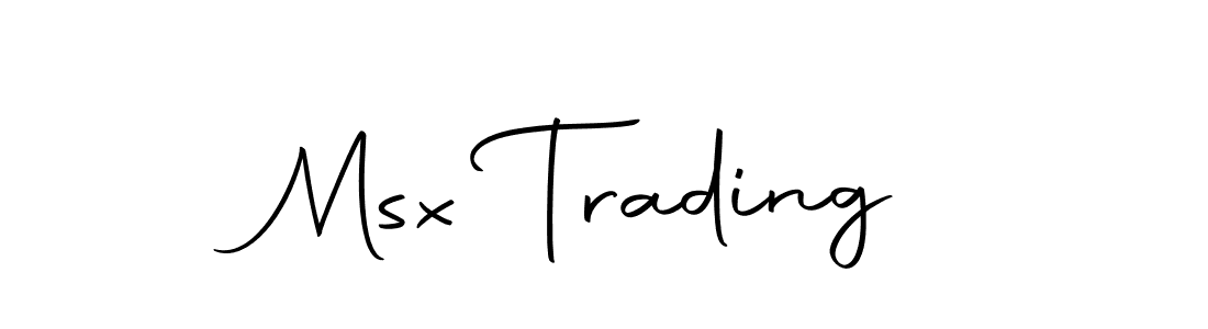Create a beautiful signature design for name Msx Trading. With this signature (Autography-DOLnW) fonts, you can make a handwritten signature for free. Msx Trading signature style 10 images and pictures png