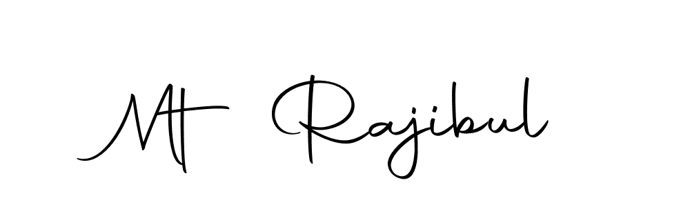 How to make Mt Rajibul name signature. Use Autography-DOLnW style for creating short signs online. This is the latest handwritten sign. Mt Rajibul signature style 10 images and pictures png
