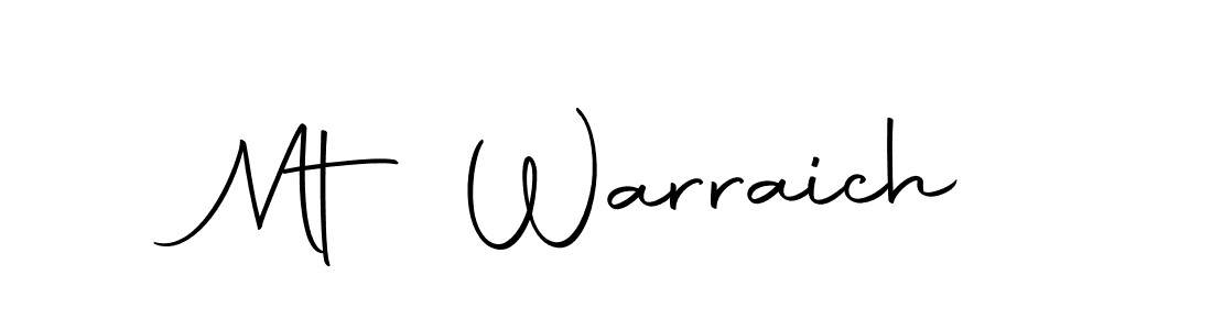 Mt Warraich stylish signature style. Best Handwritten Sign (Autography-DOLnW) for my name. Handwritten Signature Collection Ideas for my name Mt Warraich. Mt Warraich signature style 10 images and pictures png