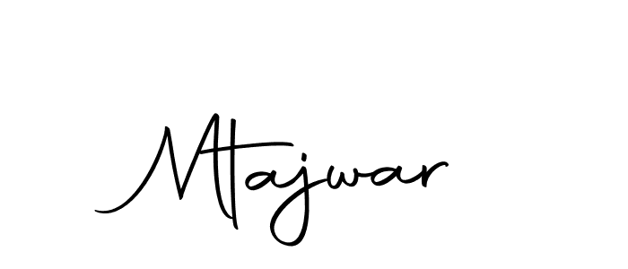 You should practise on your own different ways (Autography-DOLnW) to write your name (Mtajwar) in signature. don't let someone else do it for you. Mtajwar signature style 10 images and pictures png