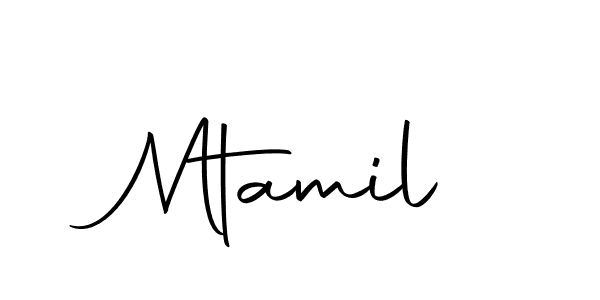 Create a beautiful signature design for name Mtamil. With this signature (Autography-DOLnW) fonts, you can make a handwritten signature for free. Mtamil signature style 10 images and pictures png