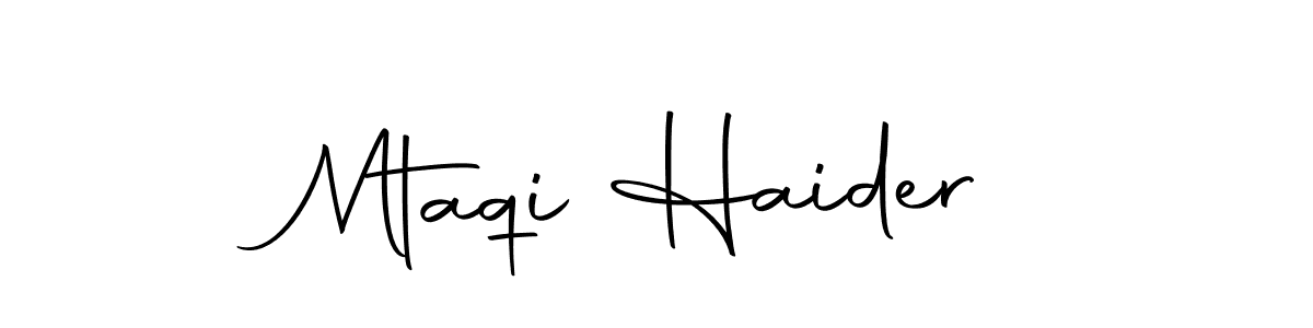 It looks lik you need a new signature style for name Mtaqi Haider. Design unique handwritten (Autography-DOLnW) signature with our free signature maker in just a few clicks. Mtaqi Haider signature style 10 images and pictures png