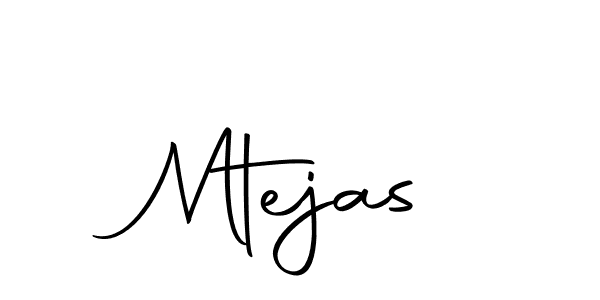 Design your own signature with our free online signature maker. With this signature software, you can create a handwritten (Autography-DOLnW) signature for name Mtejas. Mtejas signature style 10 images and pictures png