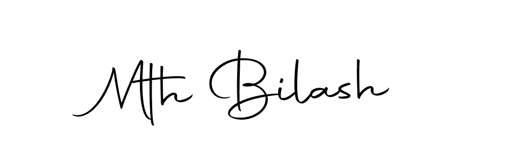 Design your own signature with our free online signature maker. With this signature software, you can create a handwritten (Autography-DOLnW) signature for name Mth Bilash. Mth Bilash signature style 10 images and pictures png