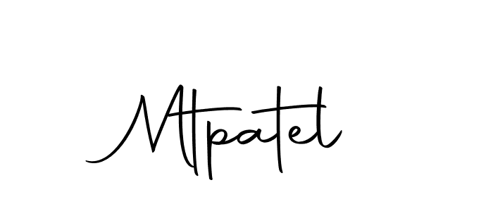 Create a beautiful signature design for name Mtpatel. With this signature (Autography-DOLnW) fonts, you can make a handwritten signature for free. Mtpatel signature style 10 images and pictures png