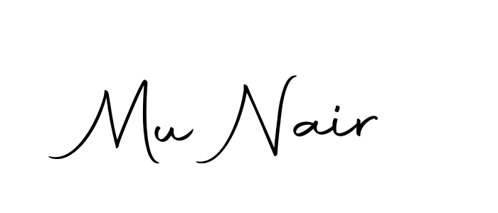 Mu Nair stylish signature style. Best Handwritten Sign (Autography-DOLnW) for my name. Handwritten Signature Collection Ideas for my name Mu Nair. Mu Nair signature style 10 images and pictures png