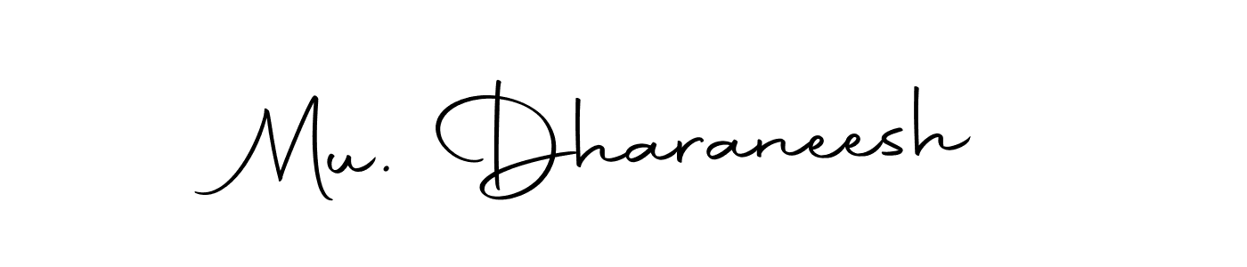 Use a signature maker to create a handwritten signature online. With this signature software, you can design (Autography-DOLnW) your own signature for name Mu. Dharaneesh. Mu. Dharaneesh signature style 10 images and pictures png