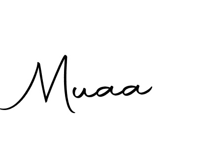 Use a signature maker to create a handwritten signature online. With this signature software, you can design (Autography-DOLnW) your own signature for name Muaa. Muaa signature style 10 images and pictures png