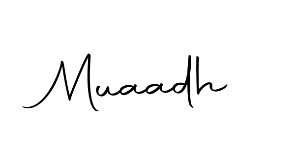 Make a beautiful signature design for name Muaadh. Use this online signature maker to create a handwritten signature for free. Muaadh signature style 10 images and pictures png