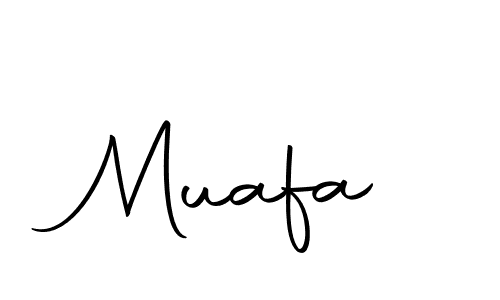 Create a beautiful signature design for name Muafa. With this signature (Autography-DOLnW) fonts, you can make a handwritten signature for free. Muafa signature style 10 images and pictures png