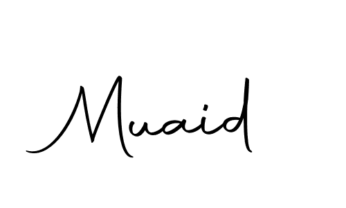 How to make Muaid signature? Autography-DOLnW is a professional autograph style. Create handwritten signature for Muaid name. Muaid signature style 10 images and pictures png