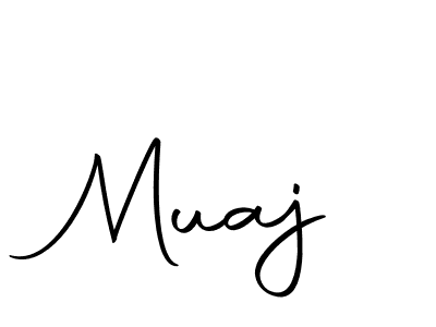 You should practise on your own different ways (Autography-DOLnW) to write your name (Muaj) in signature. don't let someone else do it for you. Muaj signature style 10 images and pictures png