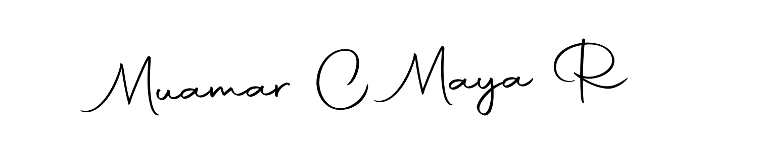 Design your own signature with our free online signature maker. With this signature software, you can create a handwritten (Autography-DOLnW) signature for name Muamar C Maya R. Muamar C Maya R signature style 10 images and pictures png