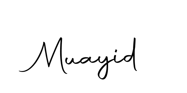 Create a beautiful signature design for name Muayid. With this signature (Autography-DOLnW) fonts, you can make a handwritten signature for free. Muayid signature style 10 images and pictures png
